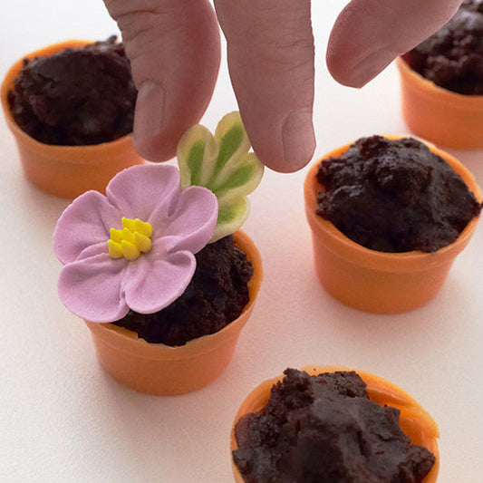 Small Flower Pot Mold, 6 cavity