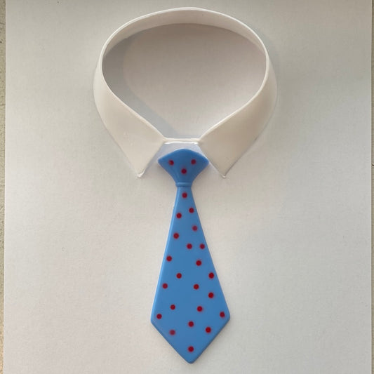 Collar and Tie Cake Topper Set, Large