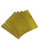 Gold Candy Foil, 6x6 Sheets, 125 Pack