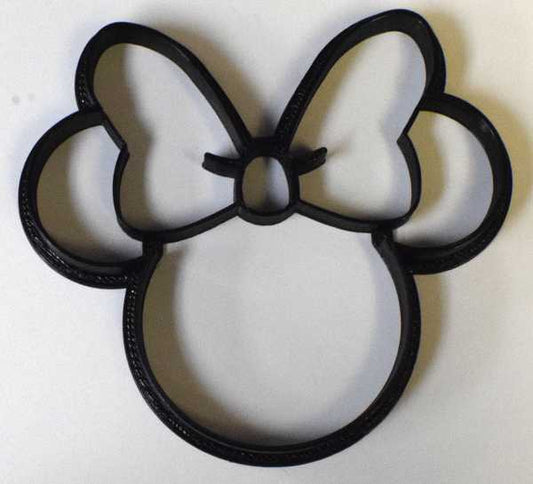 Minnie Mouse Head Plastic Cookie Cutter