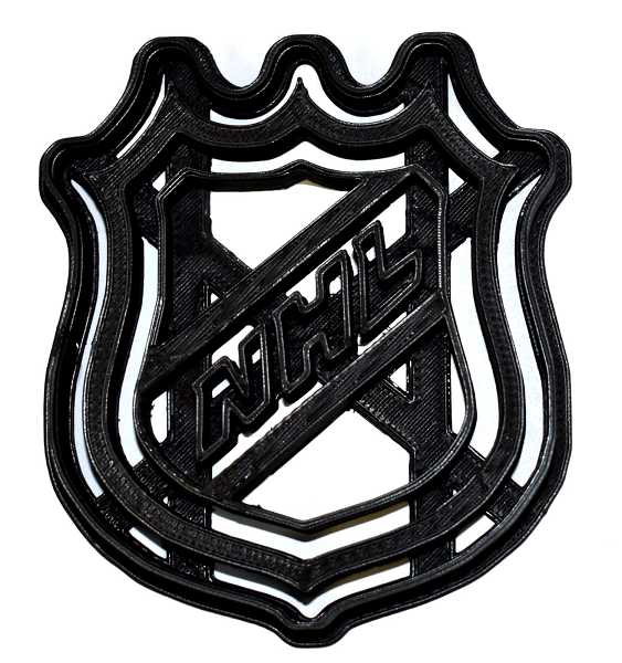 NHL Hockey Logo Plastic Cookie Cutter