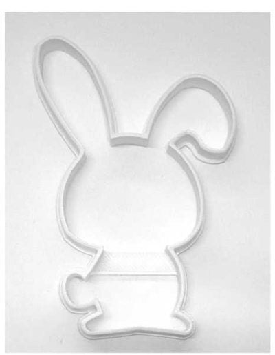 Baby Woodland Bunny Plastic Cookie Cutter