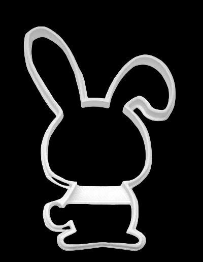 Baby Woodland Bunny Plastic Cookie Cutter