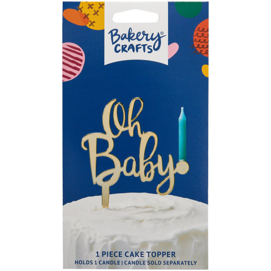 Oh Baby Cake Topper or Candle Holder