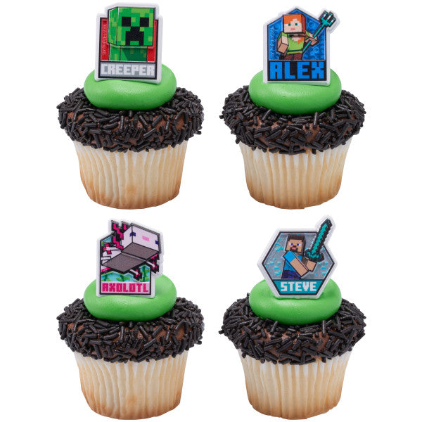 MINECRAFT Lush Finds Cupcake Rings, 8 Pack