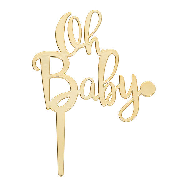 Oh Baby Cake Topper or Candle Holder