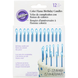 Blue Flame Candles, 12 pack