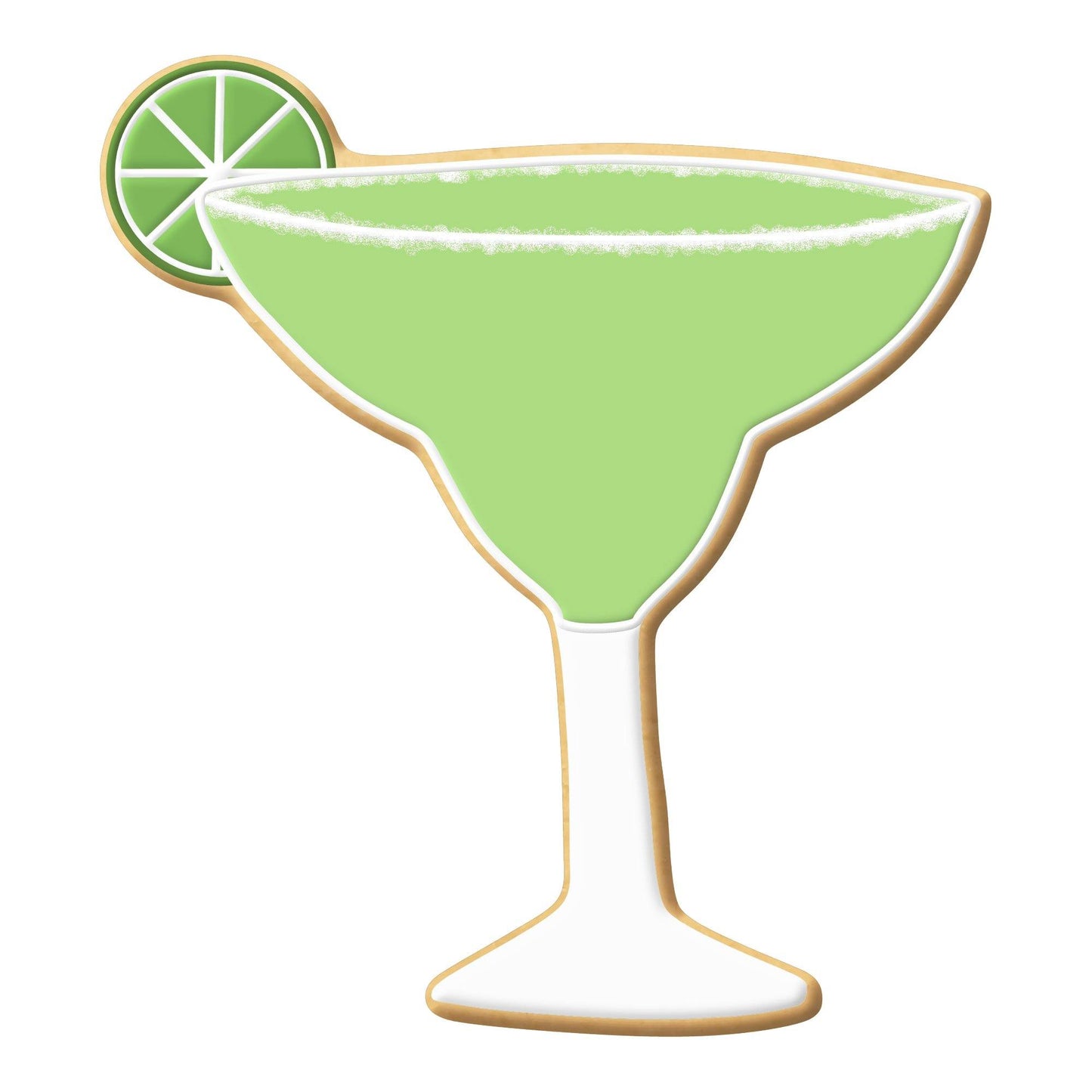 Margarita Glass with Lime Cookie Cutter, 4"