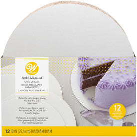 Coated Cake Circles, 10", 12 Pack