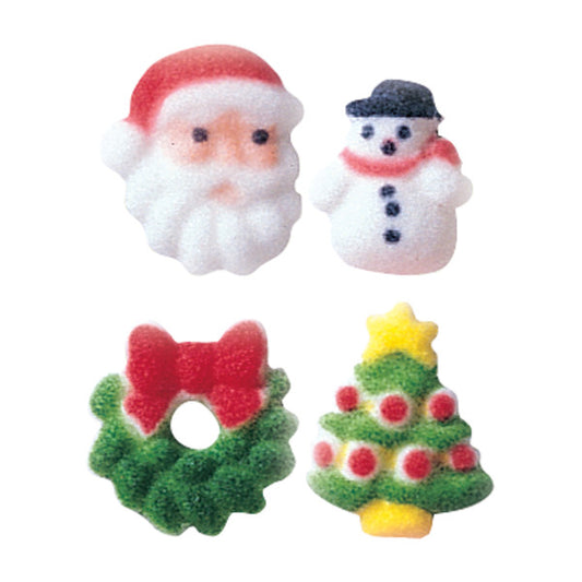 Christmas Charms Sugar Dec-Ons, 12 Pack