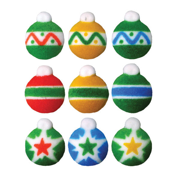 Mini Ornament Sugar Dec-Ons, 8 Pack