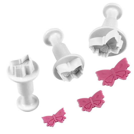 Veined Butterfly Mini Plunger Set, 3 Piece