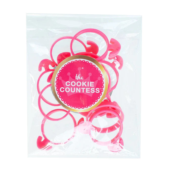 Piping Bag Ties Pink, 12 Pack