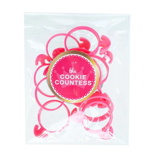Piping Bag Ties Pink, 12 Pack
