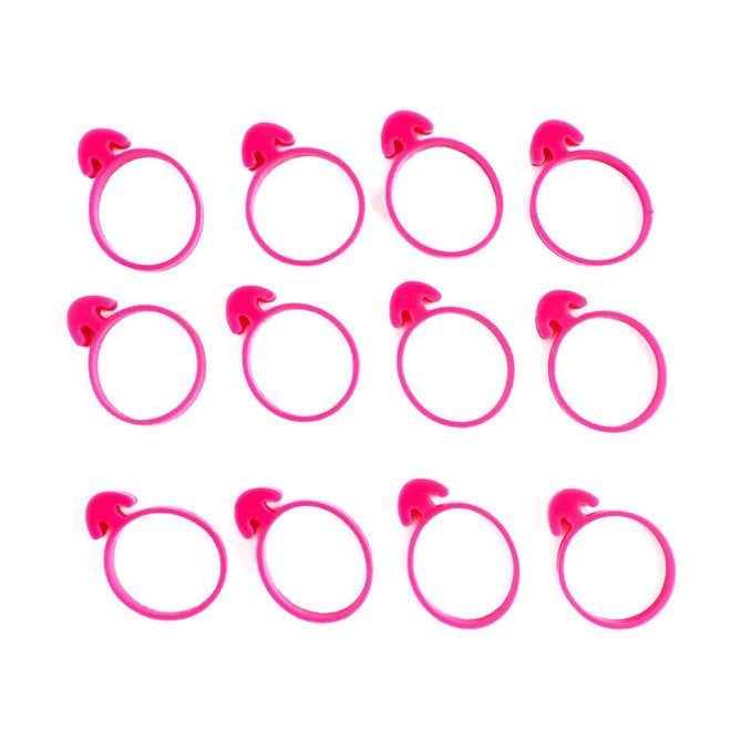 Piping Bag Ties Pink, 12 Pack
