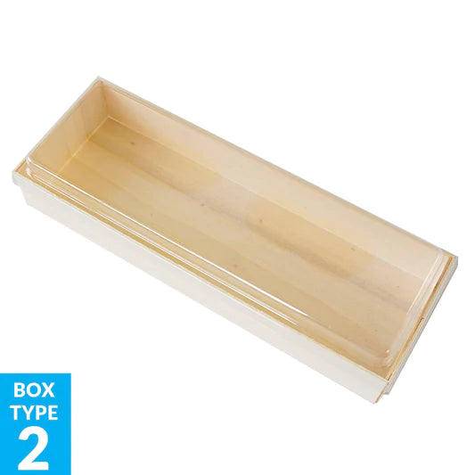 Wood Cookie Box, 8  x 2.75 x 1.5", 5 Pack