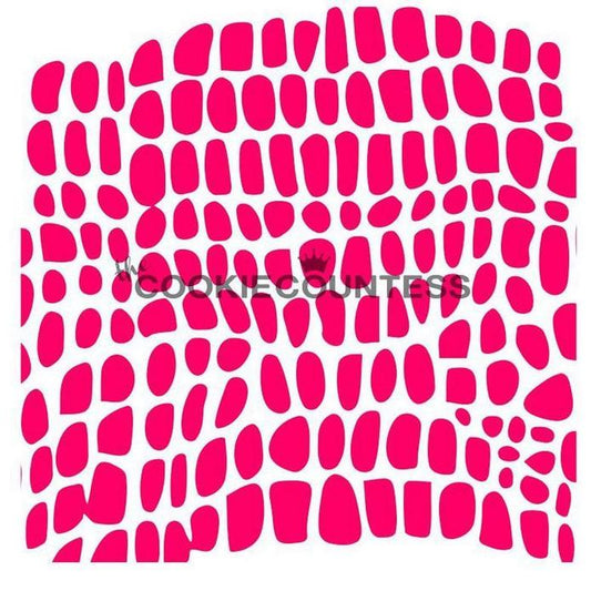 Reptile Skin Pattern Stencil