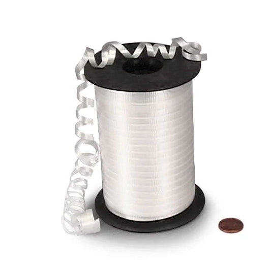 White Curling Ribbon, 500yd