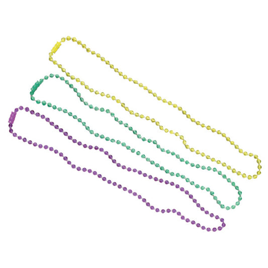 Mardi Gras Necklaces, 6 Pack