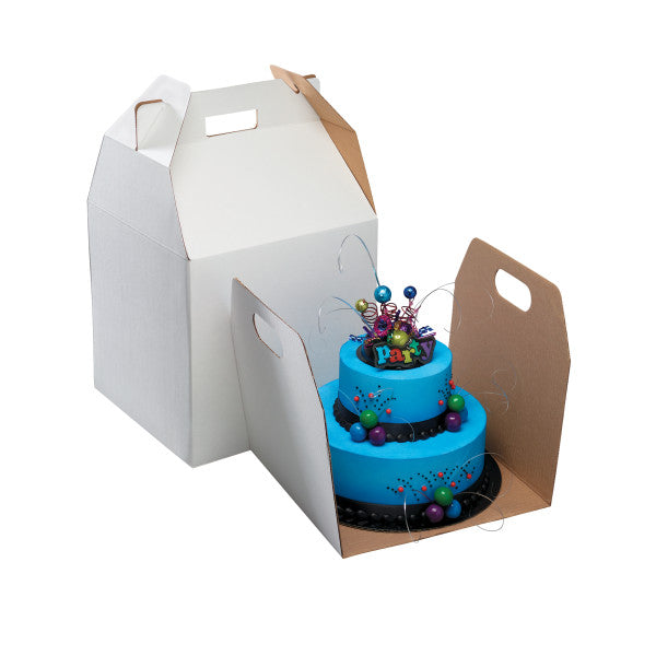 Tall Cake Box 12x12x12, with Handle
