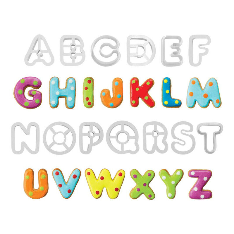 PME Alphabet Cookie Cutter Set, 2"