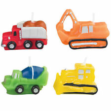 Construction Truck Candles, 4 Pack