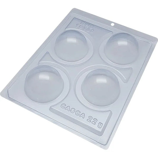 60mm Chocolate Sphere Mold, 3 part