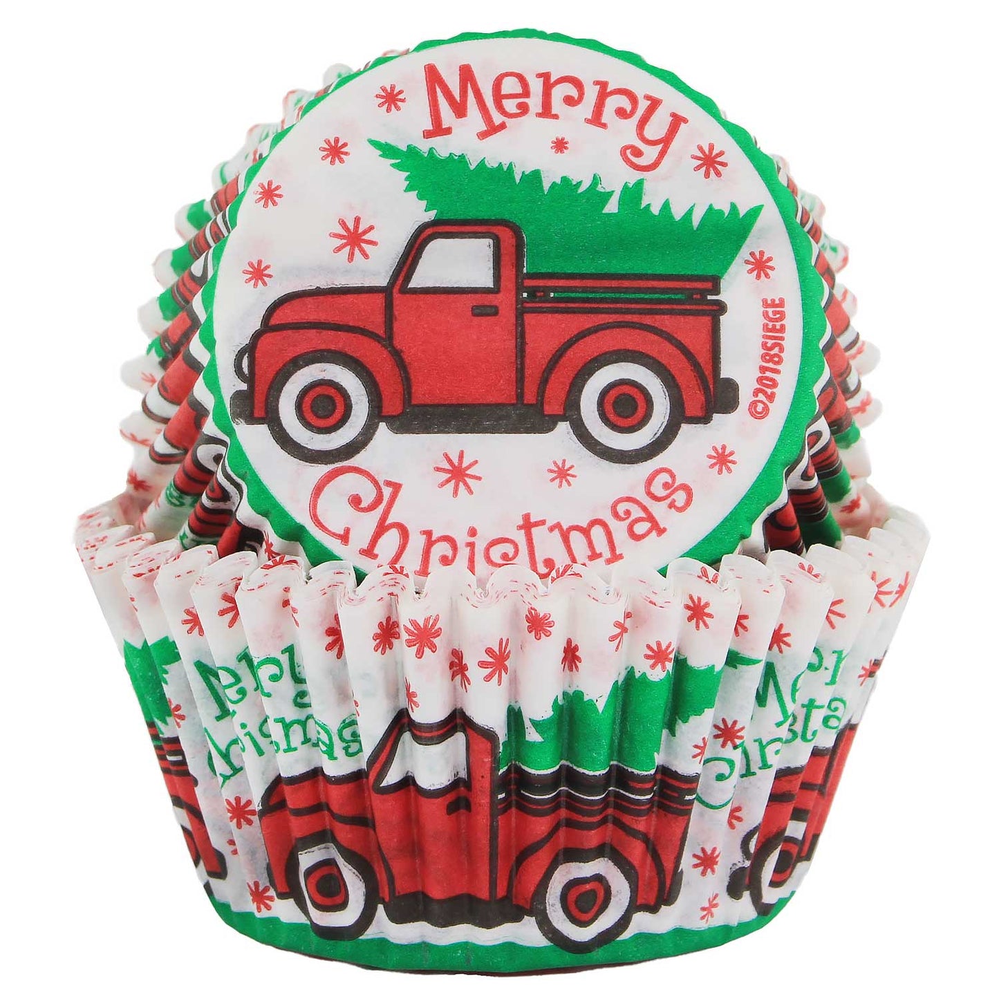 Truck with Tree Cupcake Liner, 32 Pack
