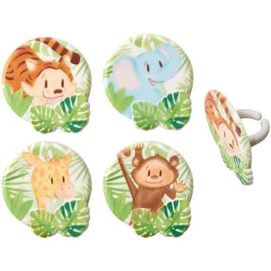 Baby Animals Rings, 8 Pack