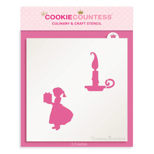 Christmas Window Silhouettes Stencil