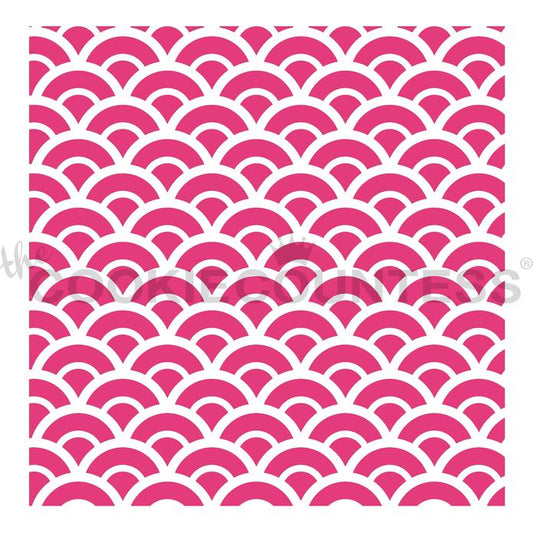 Asian Waves Pattern Stencil