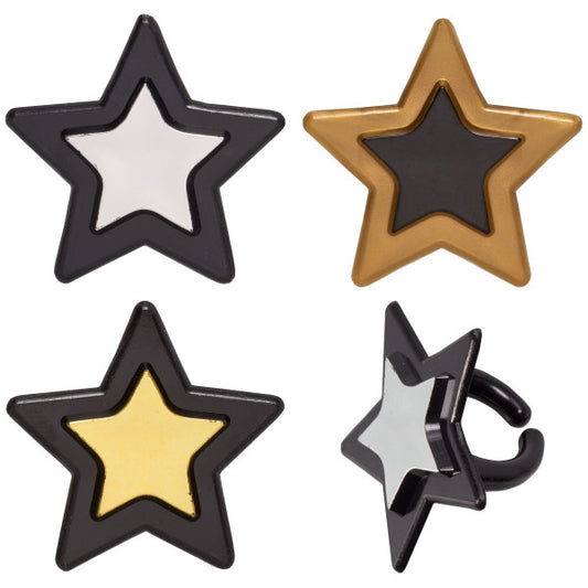 Grad Star Rings, 12 Pack