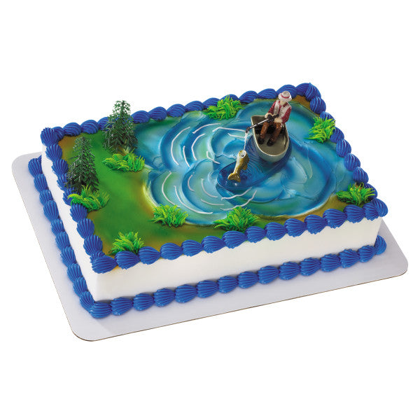 Fisherman In Boat Topper – Lorraines Cake & Candy Supplies