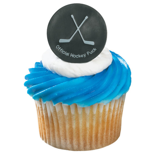 Hockey Puck Rings, 12 Pack