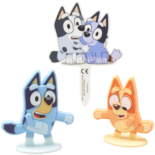 Bluey Dance Mode Cake Topper Set