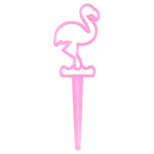 Pink Flamingos Picks, 9 Pack