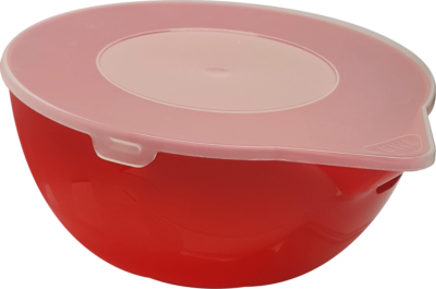 Chocolate Melting Bowl and Spatula Set, Red