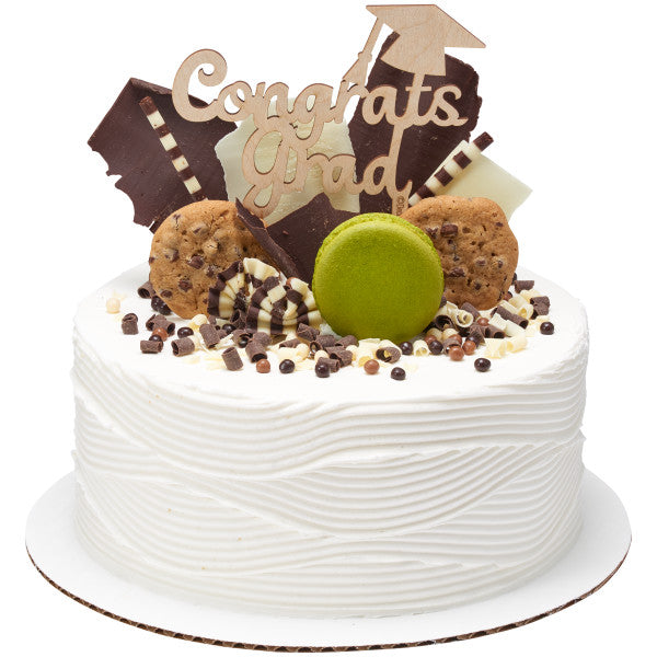 Congrats Grad, Wood Stand-Up Pick