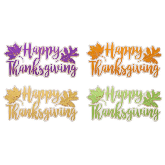 Happy Thanksgiving Lay on, 1 Pack (Random Color)