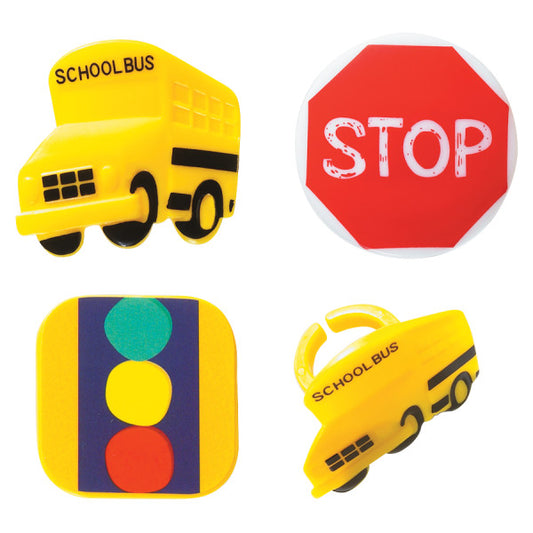 Stop, Look & Listen Rings, 12 Pack
