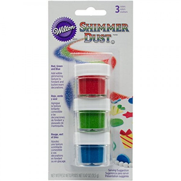 Shimmer Dust, Primary Colors, 3 Pack