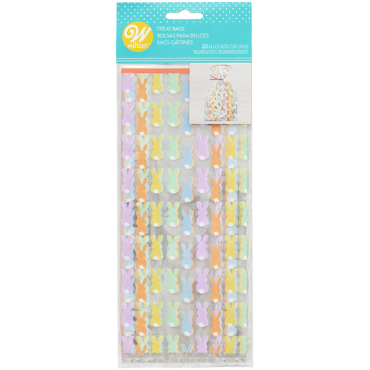Easter Treat Bag, Colorful Bunnies, 20 pack