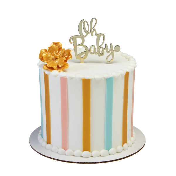 Oh Baby Cake Topper or Candle Holder