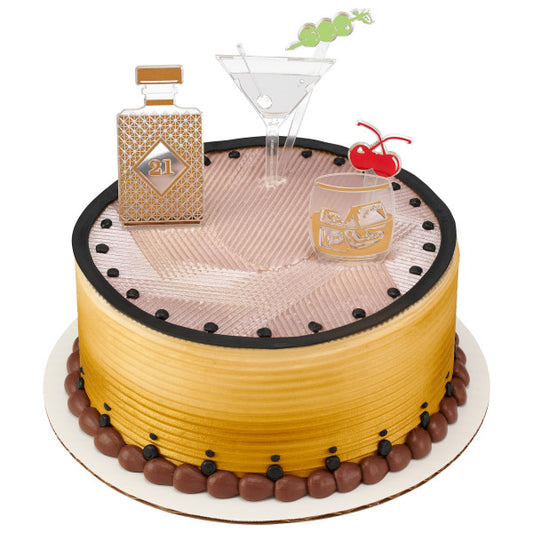 Mixology Drink Cake Topper Set