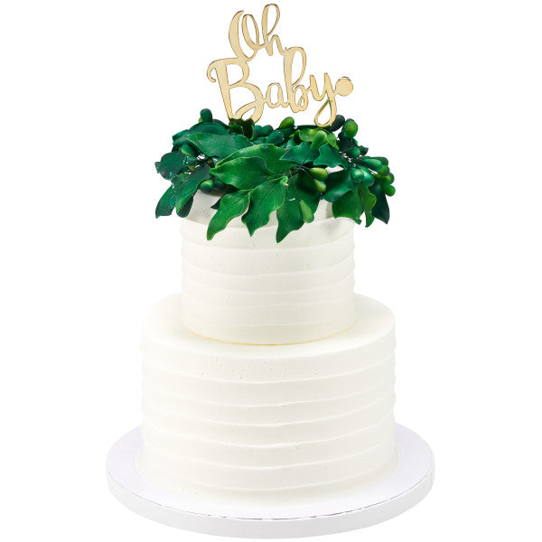 Oh Baby Cake Topper or Candle Holder