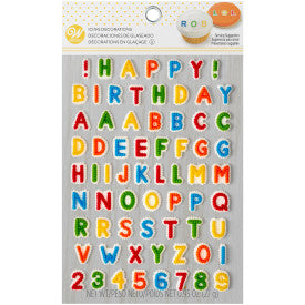 Alphabet/Numbers Icing Decorations