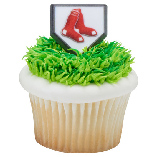 Boston Red Sox Baseball Home Plate Rings, 8 Pack
