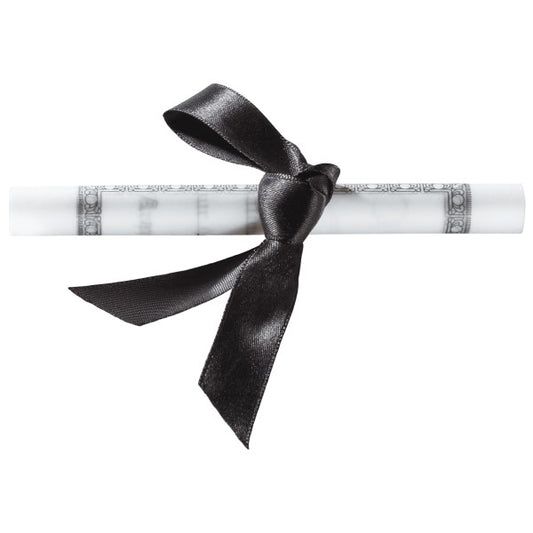 Paper Diploma with Black Bow, each